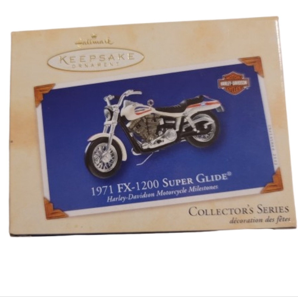 Hallmark motorcycle Keepsake Ornament 1971 FX-1200 Super Glide Vintage